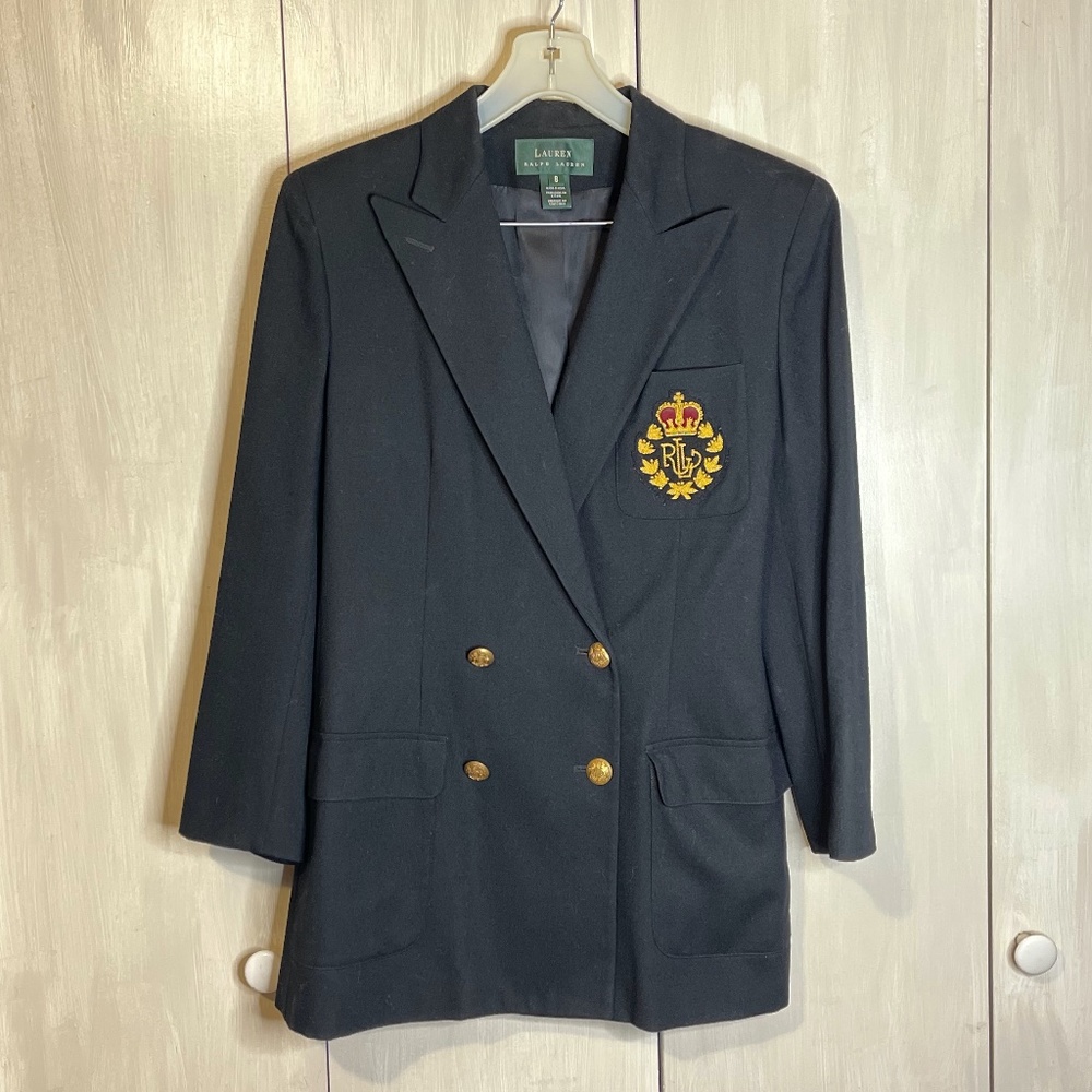 RALPH LAUREN worsted Wool Blazer Sz 8